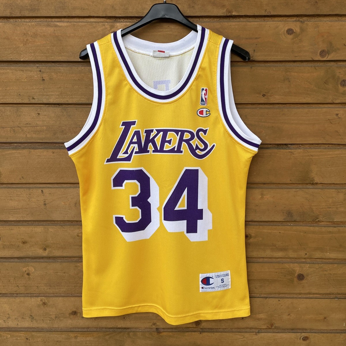 Vintage Shaquille O'Neal #34 Los Angeles Lakers Champion Jersey