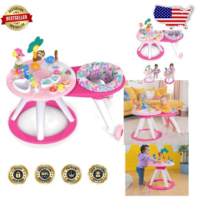 Tropic Coral 2-in-1 Baby Walker & Activity Center   Bright & Fun Entertainment