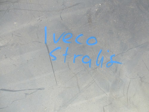 IVECO STRALIS FRONT MUD GUARD FLAP LIGHT BLUE 504073983 - Picture 2 of 4