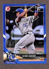 2018 Bowman Draft Paper BD-83 Blue Parallel #'d /150 Kevon Jackson
