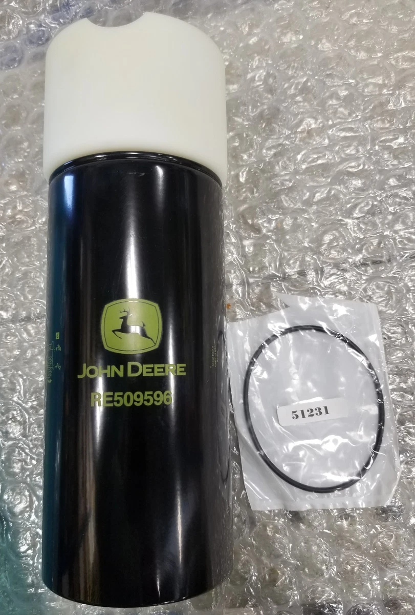 John Deere OEM part # RE509596 Fuel filter sub RE522372 | eBay