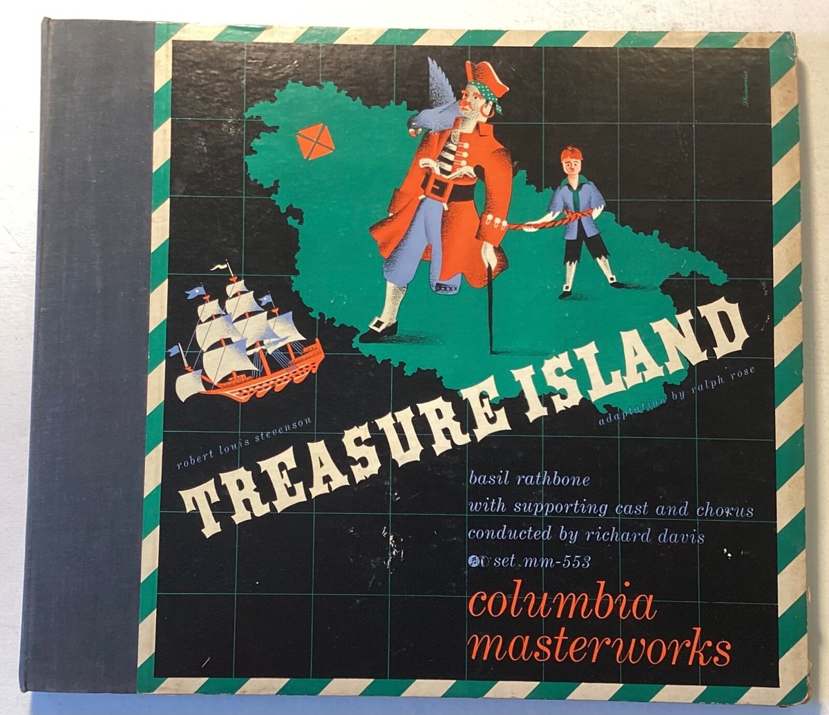 Basil Rathbone, Richard Davis 78 rpm Columbia Set MM-553: Treasure