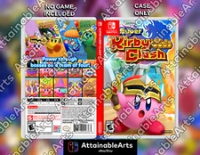 Super Kirby Clash - Custom Cover Game Case (Nintendo Switch) - NO GAME INCL