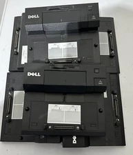 Lot of  6 DELL Pro3x USB E-Port Replicator Docking Station w/ OEM Power Adapter