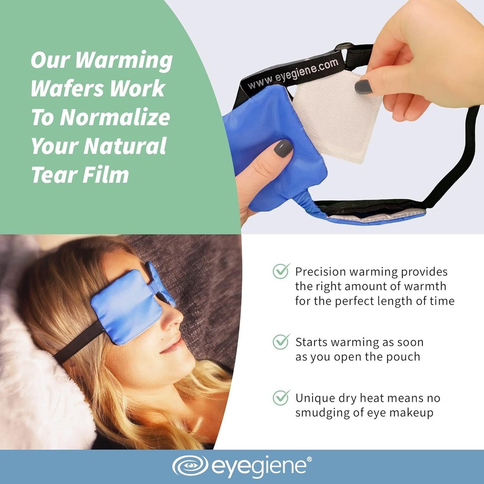 Self Heating Eye Mask Warm Compress for Dry Eyes Reusable Stye Eye