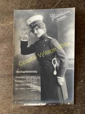 1908 Germany DONNERWETTER TADELLOS Female Officer Postcard Pub GL Co Netherlands