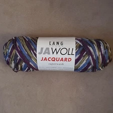 1 Skein Jawoll Jacquard Superwash by Lang Yarns (75% Wool/18% Nylon/7% Acrylic)