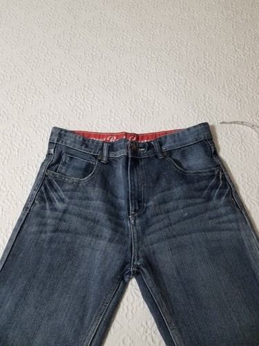 Red Camel Boys Size 20 Relaxed Straight Leg Denim Jeans 32x21 Adjustable - Picture 3 of 16