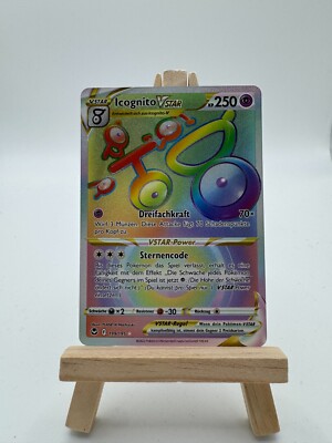Pokemon Icognito VSTAR Rainbow 199/195 - Silberne Sturmwinde - Deutsch