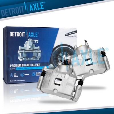 Front Brake Calipers w/ Bracket for 2007-2014 Chrysler 200 Dodge Avenger Patriot