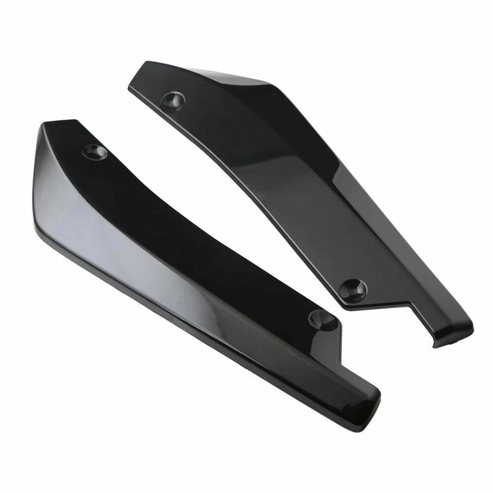 2x espatas divisoras laterales de parachoques trasero negras brillantes para KIA Forte GT-Line 2010-2024 Foto 4 de 4