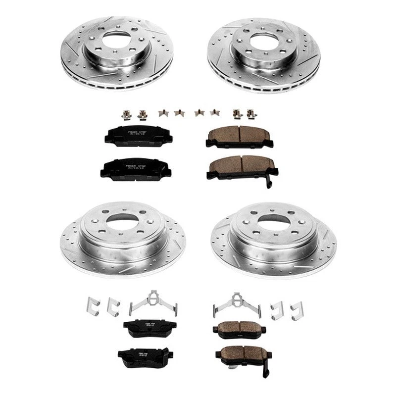 Kit de frenos deportivos Power Stop 1-Click Z23 Evolution para Honda Civic 92-95 Foto 2 de 2