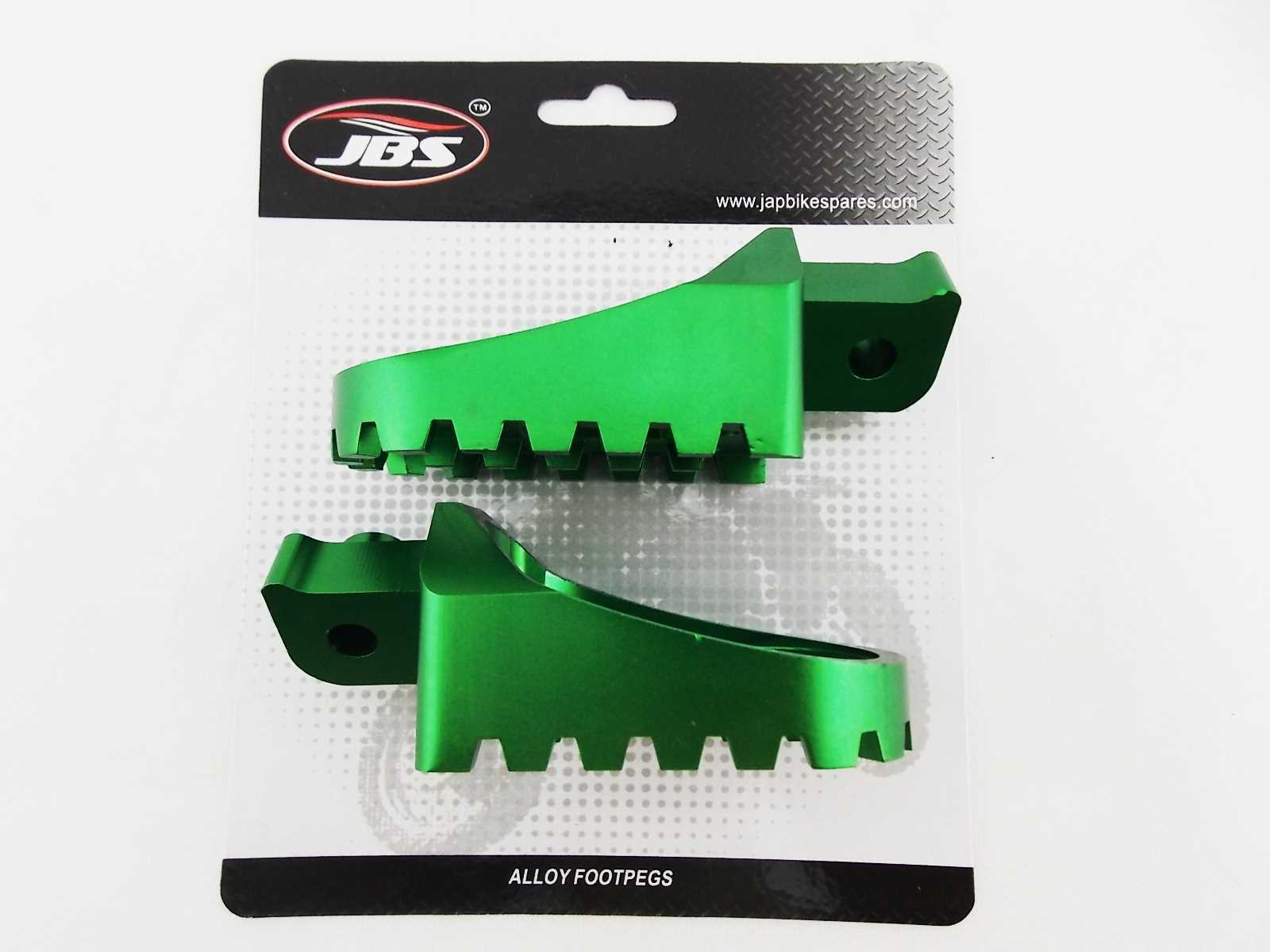 YAMAHA XT225 9294 JBS GREEN CNC BILLET ALLOY FOOT PEG SET PAIR FOOTPEGS REST eBay