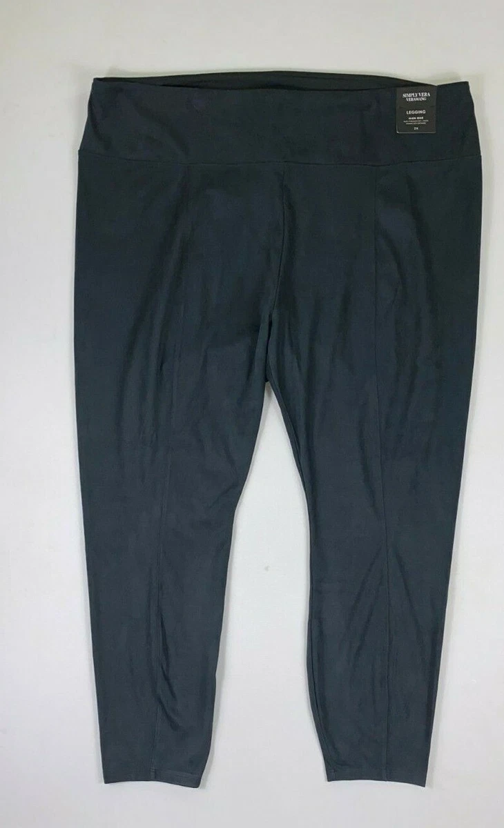 Women s Plus Size Vera Wang High Rise Live In Faux Suede Legging Pants