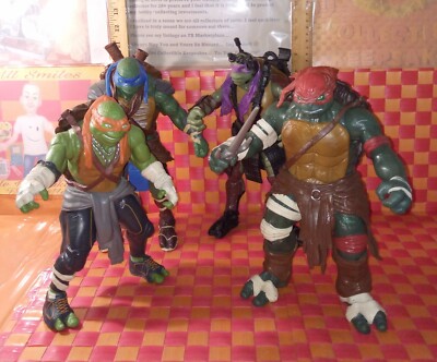 TMNT, action figures, Teenage Mutant Ninja Turtles, 2014, 10''H by by Paramount P