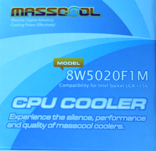 MASSCOOL 8W5020F1M I3/I5/I7 LGA1156 95mm Bearing CPU Heat Sink Fan - Picture 3 of 4