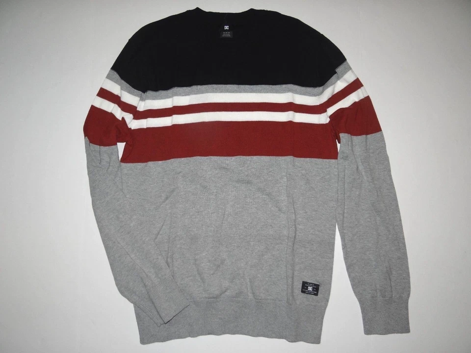 DC Shoes Para Hombres Dolton Algodón Manga Larga Crew Tejido Suéter Mediano Foto 2 de 4