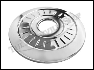 Triumph 8'' Front Wheel Finned Chrome Trim Nave Plate SLS '59-62 PN# 37-1332 F