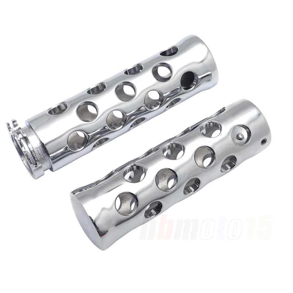 Chrome 1" 25mm Hand Grips 1 pair Hollowed For Suzuki Volusia 800 M50 Boulevard Foto 3 de 4