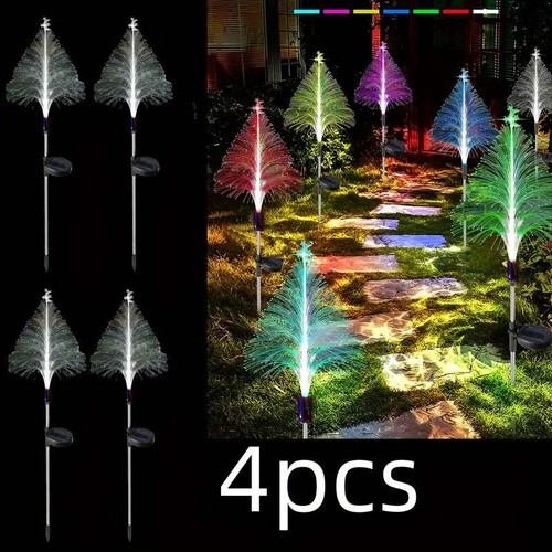 NNETM Radiant Solar Spectrum: 7 Color Changing Christmas Tree Lights - Picture 2 of 6