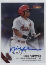 2015 Bowman's Best Best of 2015 Auto Nick Plummer #B15-NP Auto u0h