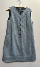 GAP Wool Blend Dress Women's Size 10 Gray Sleeveless Jumper Tank Sheath Preppy