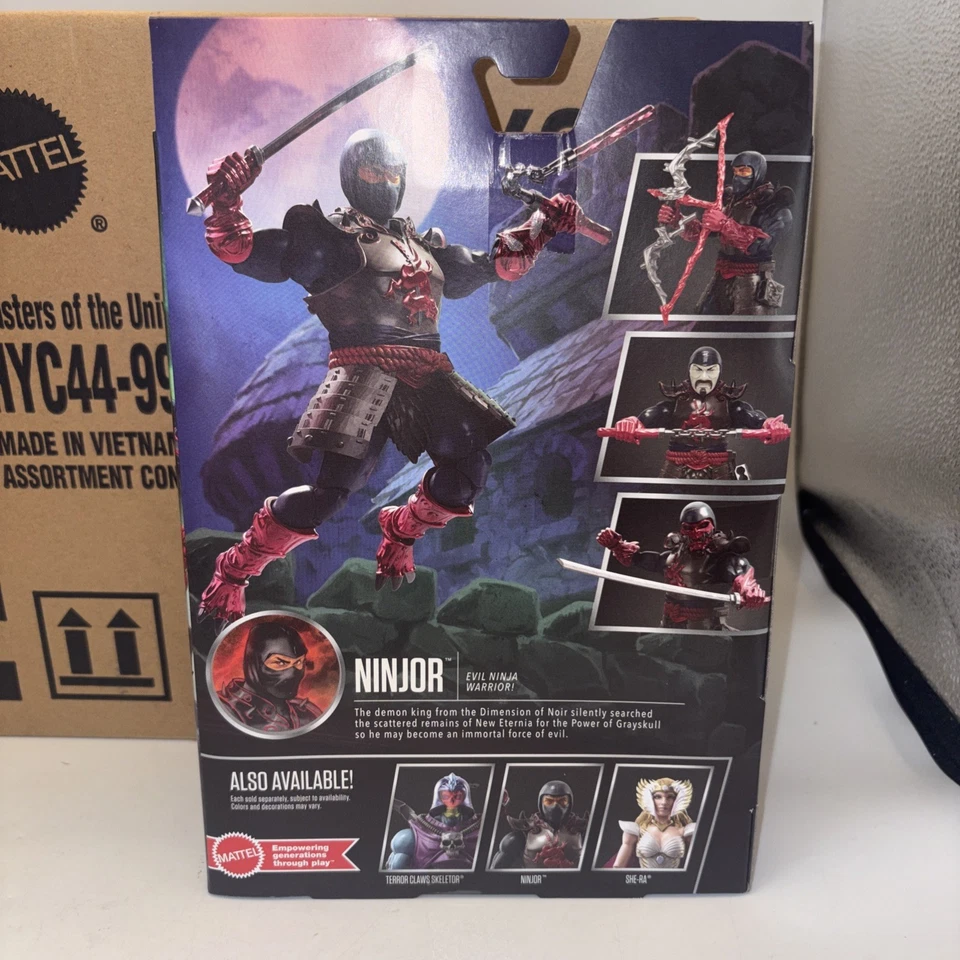 Mattel - Masters of the Universe New Eternia Ninjor Action Figure New Minty - Image 3 of 4