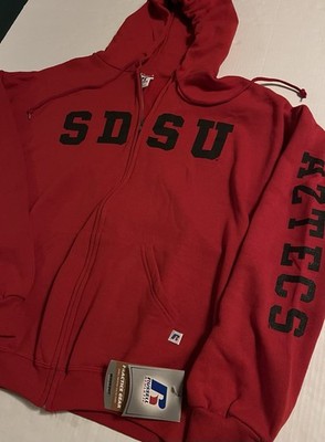 NWT San Diego State SDSU Aztecs VTG 2006 Full Zip NCAA Hoodie Sweatshirt LARGE
