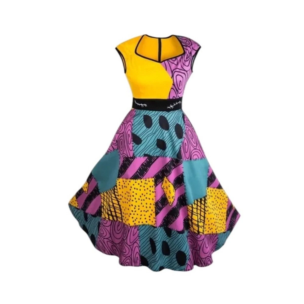 white christmas dresses The Nightmare Before Christmas Sally Costume Dress