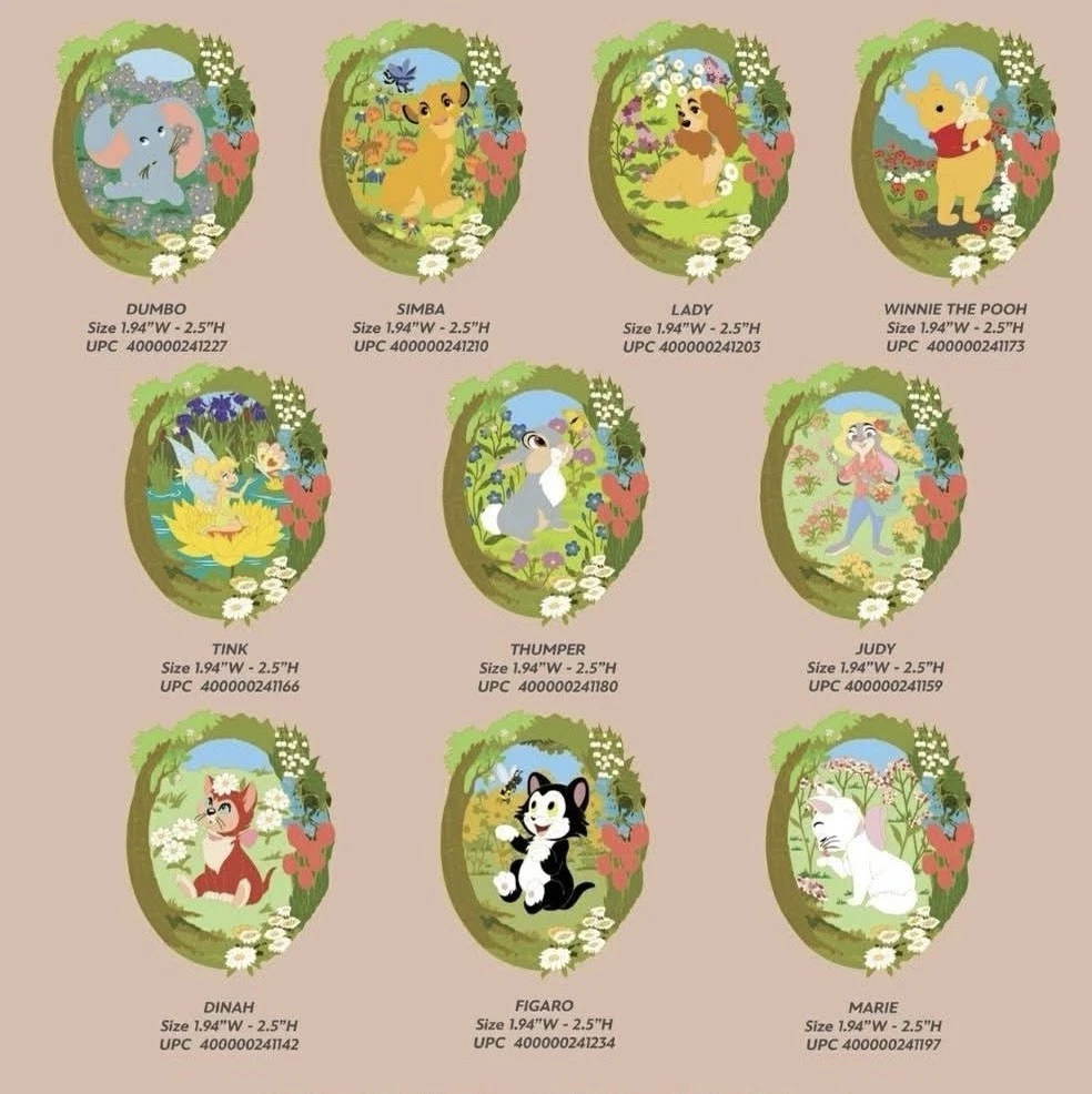 DEC Disney Spring Vibes Flowers Pins Full Set LE 300 PRESALE
