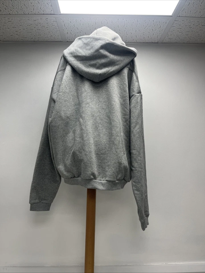 Nike Standard Issue Full-Zip Grey Hoodie Size M R15 - image 3 of 4