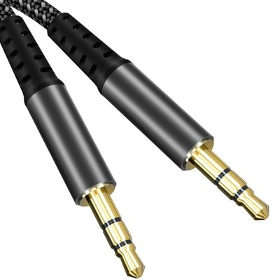 Aux Kabel, 3,5mm Klinke auf Klinke, Stereo, Nylon, 1,2M, hochwertiger Klang