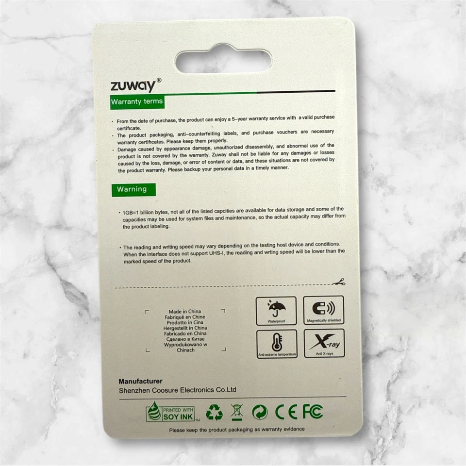 Tarjeta de memoria ZuWay 128 GB SDXC - Paquete de 2 Foto 2 de 2
