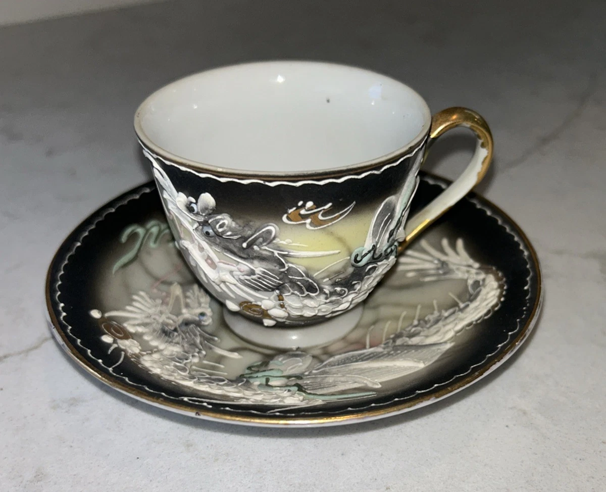 Dragonware In Antique Ceramic & Porcelain Cups & Saucers for sale