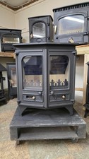 Used stove, Charnwood Country 6, 2 doors, 6kW, black, woodburning