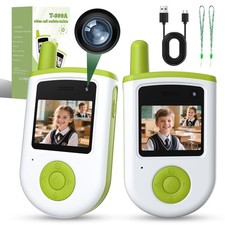 Video Walkie Talkies for ,2 Pack Rechargeable Walkie Talkies with Video  ,Se...