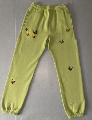 FELT For Every Living Thing Butterfly Sweatpants Sage Green Men's Medium NWT