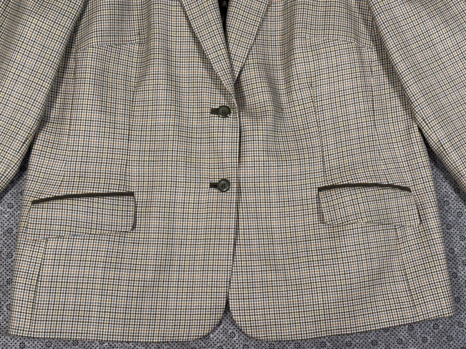Pendleton Blazer Jacket Houndstooth Virgin Wool W… - image 2