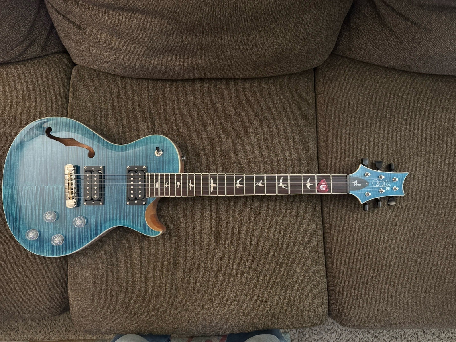 2024 Paul Reed Smith PRS SE Zach Myers Singlecut Semi-Hollow Myers Blue 7.15 lbs