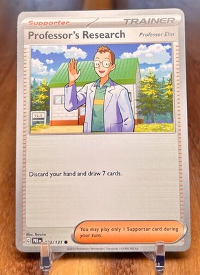 Professor's Research 123/131 Common Prismatic Evolutions Pokemon Near Mint