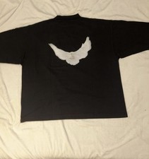 YZY Yeezy Gap Engineered By Balenciaga Dove 3/4 Sleeve T-Shirt Black Large