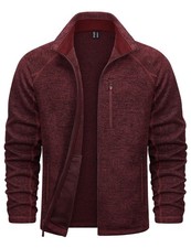 TACVASEN Men's Fleece Jackets Full Zip Up Lightweight Jacket Casual Stylish w...