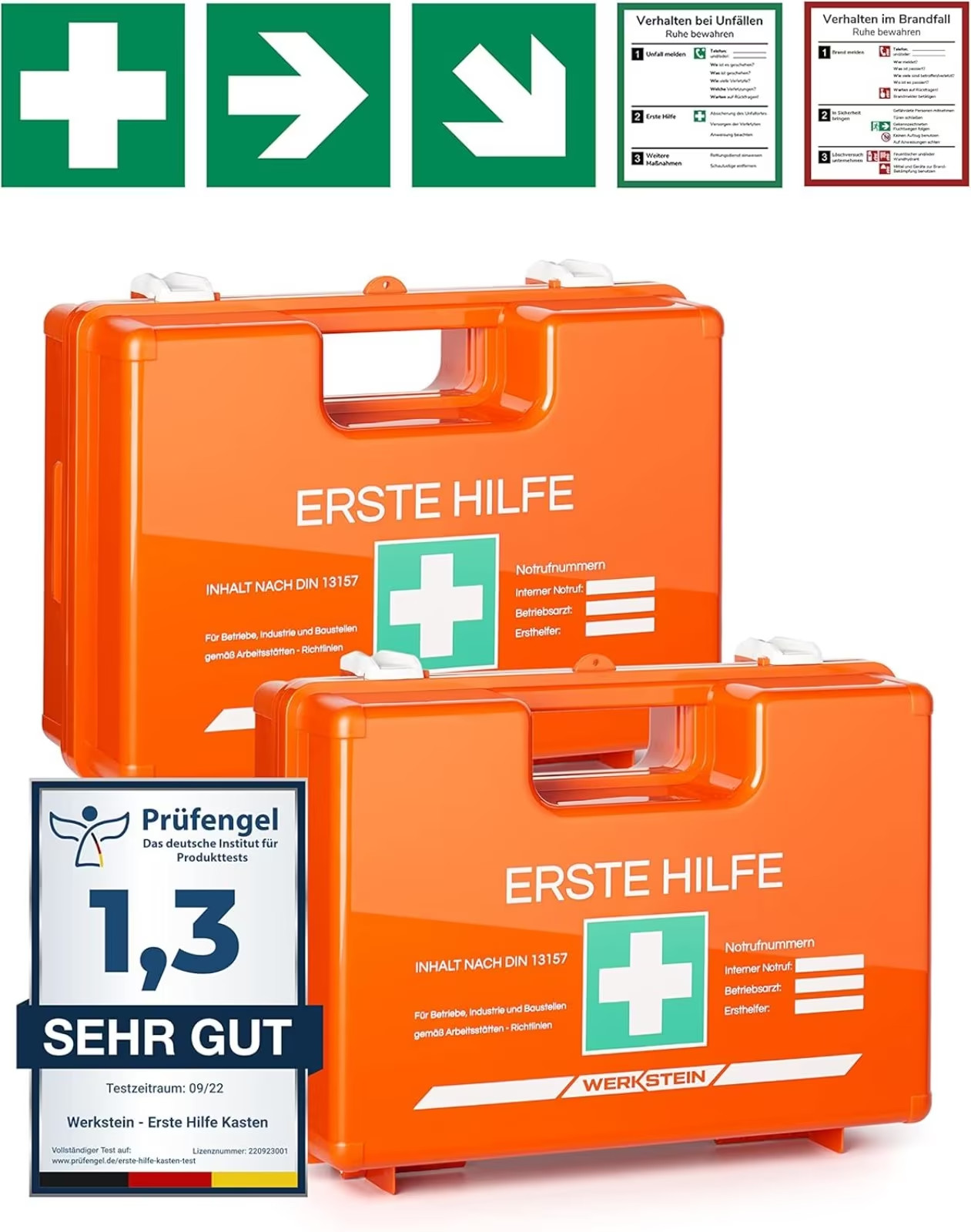 2x Erste Hilfe Kasten mit Inhalt nach neuer DIN 13157:2021 NEU