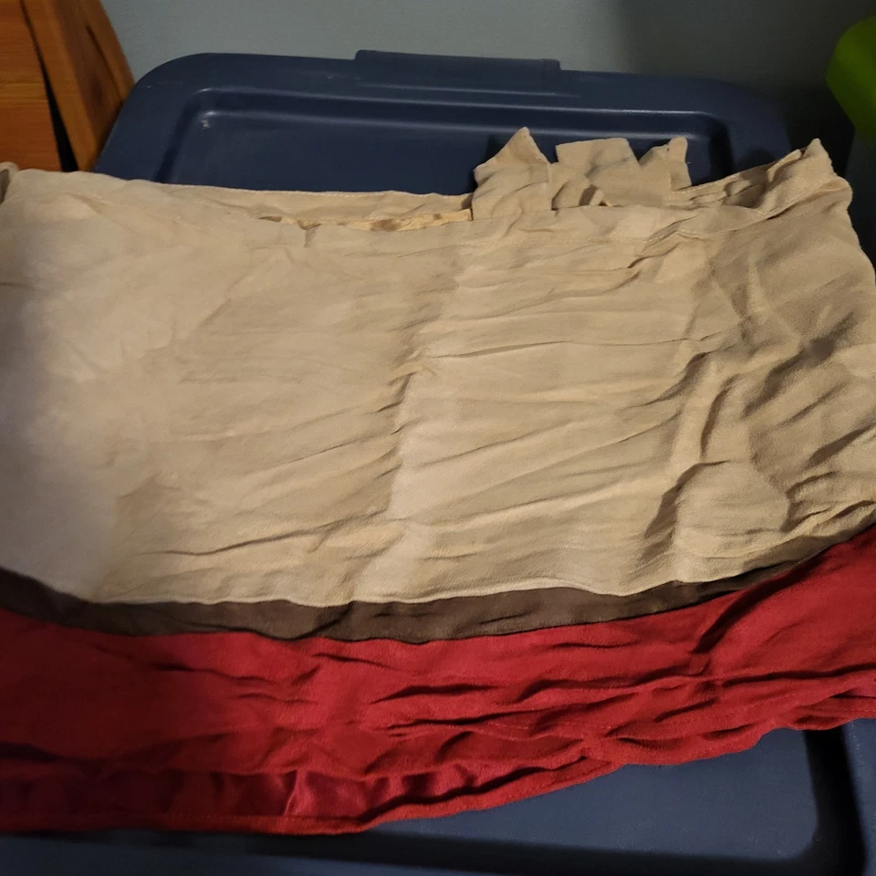 Sweet Jojo Designs Crib Bed Skirt Brown Burgundy All Stars  - Image 2 of 3