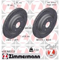 2X Bremsscheibe FüR Mercedes GLE C292 W166 15 Bis 19 Zimmermann OM642824 Teil