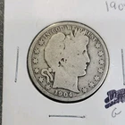 1904 Barber Half Dollar 50C Silver Circulated US Coin 0.9 Fine Silver #302