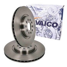 2x VAICO BREMSSCHEIBEN 340mm BELÜFTET VORNE passend für AUDI Q4 CUPRA BORN SKODA
