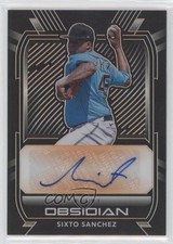 2021 Chronicles Obsidian Electric Etch Orange 35/75 Sixto Sanchez #O-SS Auto fo7