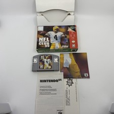NFL Quarterback Club 99 Nintendo 64 Cartridge Box & Inserts Tested