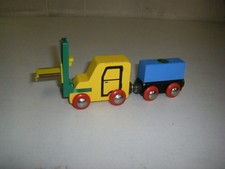 Brio FORK LIFT TRUCK SET 1985  33322 / Brio wooden 1980s RIMLESS